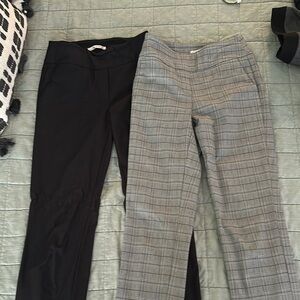 Black and Gray Straight Leg Pants Set